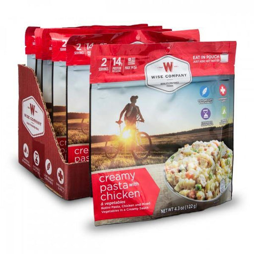 Creamy Pasta with Chicken Backpacking Camping Food (Case of 6) - The Survival Prep Store