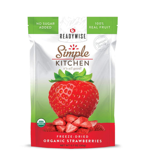 Simple Kitchen Organic Freeze-Dried Strawberries - 6 Pack - The Survival Prep Store