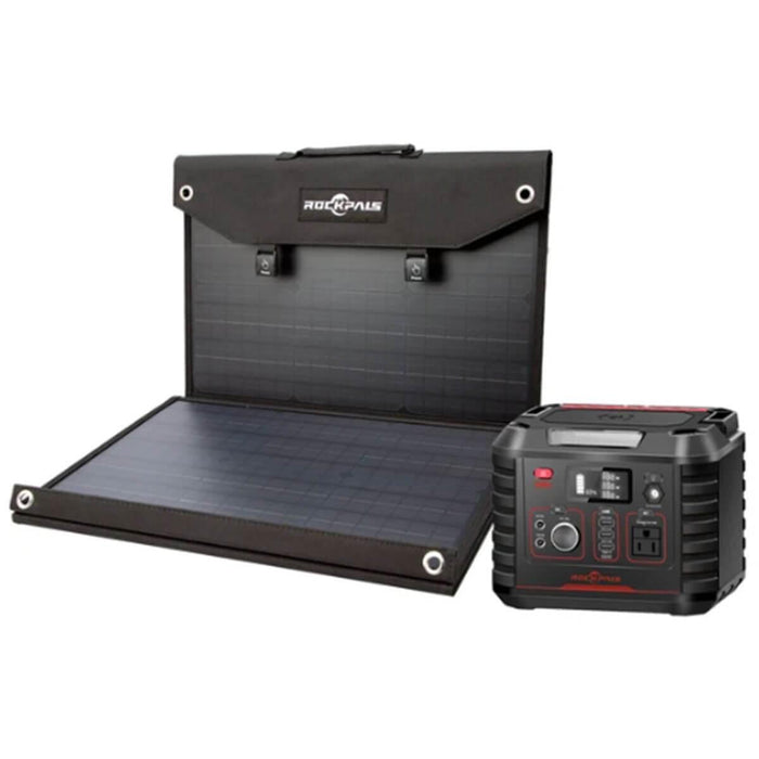 Rockpals 330W Power Station + 100W Solar Panel Kit - The Survival Prep Store
