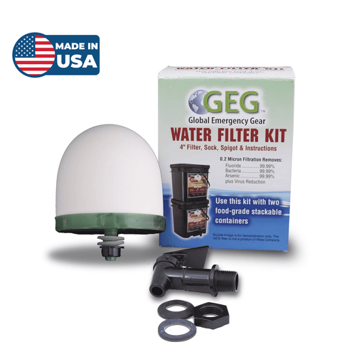 Water Filter Kit for use with ReadyWise Food Buckets - The Survival Prep Store