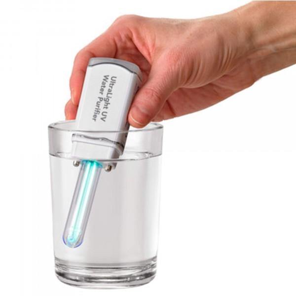 Pure Water Bottle Filters 99.9% of Bacteria with UV Light